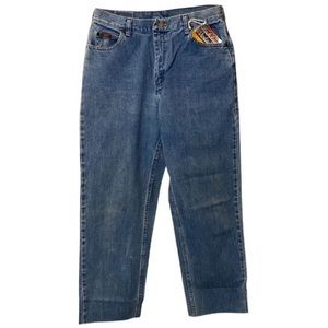 High-Waisted Cropped Lee Jeans 489